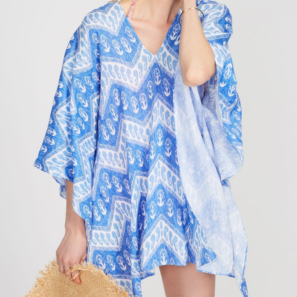 J. McLaughlin Rodondo Ikat Caftan/Poncho